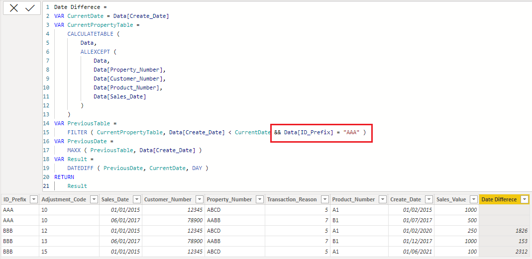 Solved: Finding the Change From the Original Row of Data - Microsoft ...