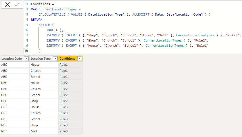 Solved: if statements with conditions from list - Microsoft Fabric ...