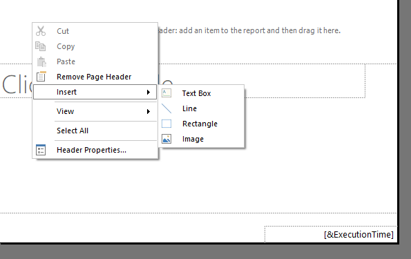 Solved: report builder - insert list object into header or ...