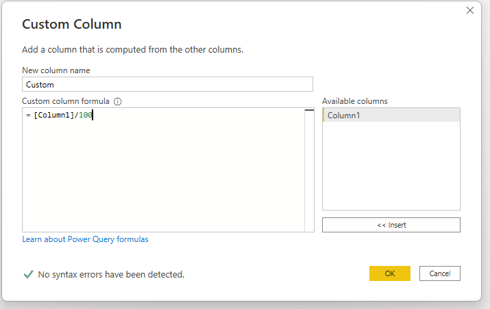 Solved: Convert text format 11,11 in decimal number - Microsoft Fabric ...