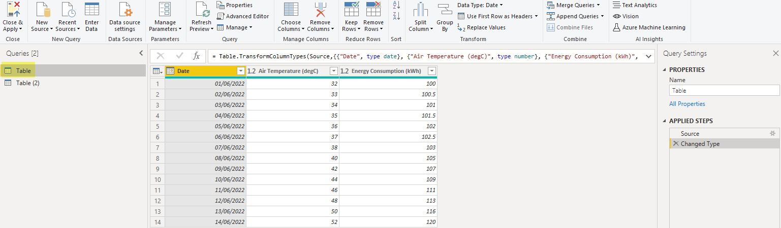 Split a source table (x,y) into two tables based o... - Microsoft ...