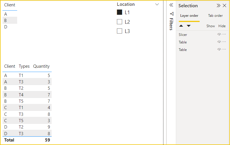 Solved: Cross filter only one filter of multiple between v ...