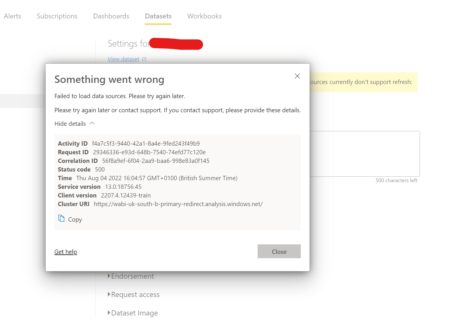 Solved: Failed to load data sources | Unable to detect a g ...