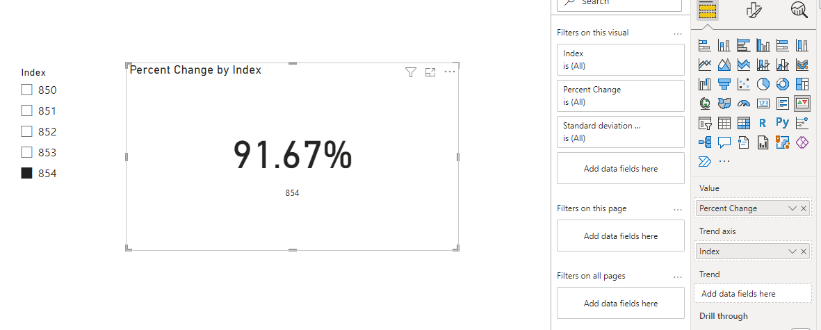 Using KPI Visualisation to visualize trends of cha... - Microsoft ...