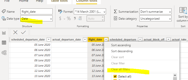 Weird bug with data tables. - Microsoft Fabric Community
