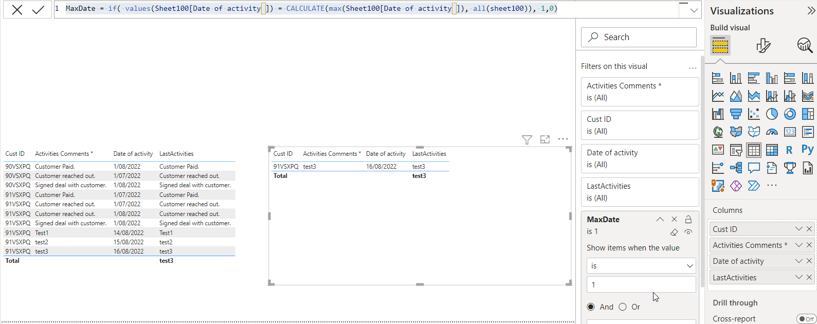How to set current date filter dynamically in the ... - Microsoft ...