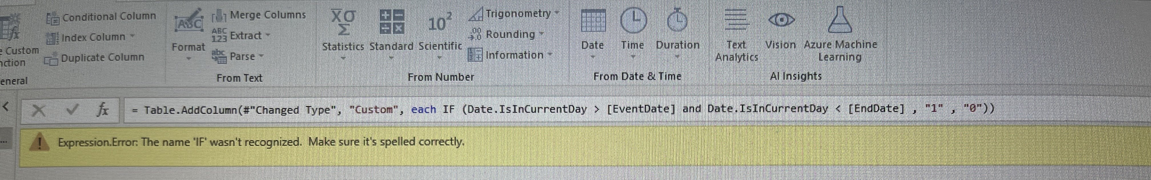 Solved: expression error in BI - Microsoft Fabric Community