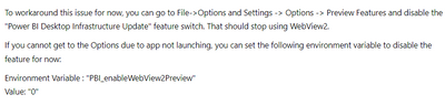 Webview2 Issue keeps crashing PBIX - Microsoft Fabric Community