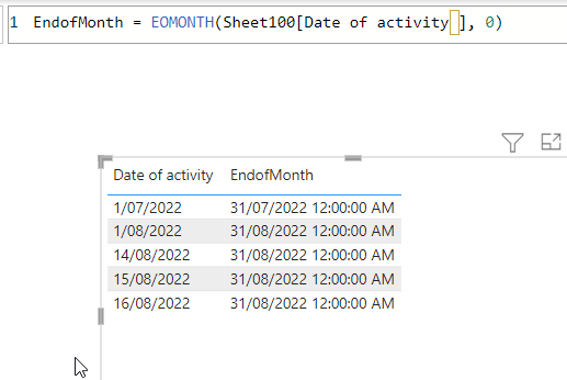 Solved: End of Month If statement formula - Microsoft Fabric Community
