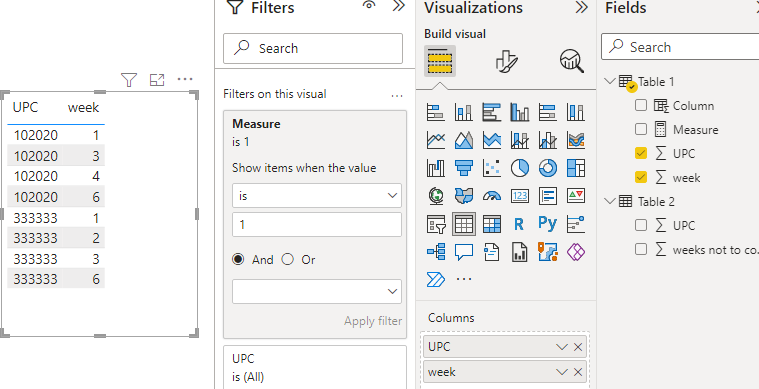 Solved: Excel to filter some weeks - Microsoft Fabric Community