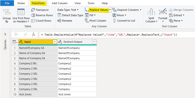 Solved: Help with function to clean up data - replace - Microsoft ...