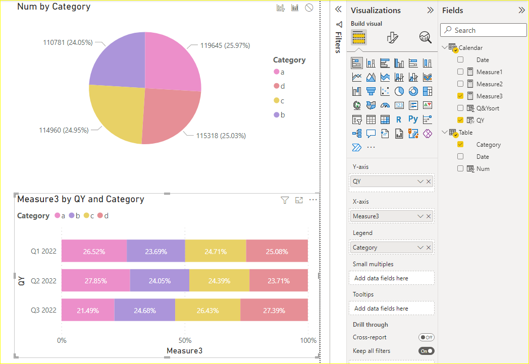 Solved: Filtering with 100% Stacked Bar Chart - Microsoft Fabric Community