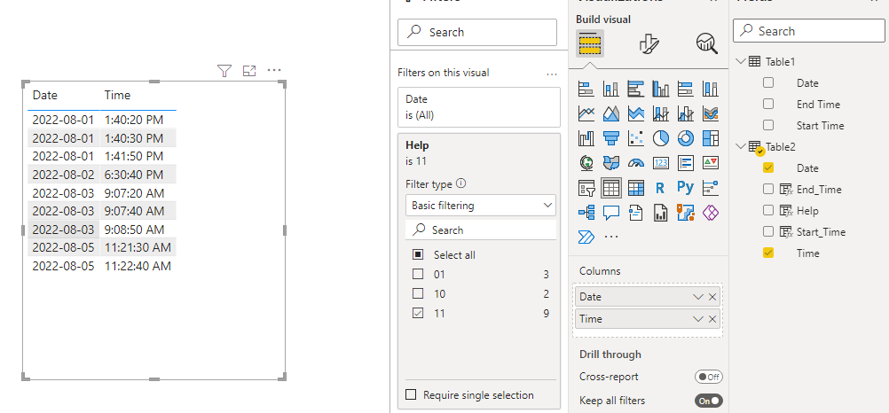 Solved: Mapping time from one table to another - Microsoft Fabric Community