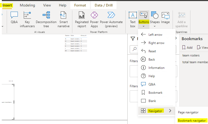 Re: Creating Bookmarks - Microsoft Fabric Community