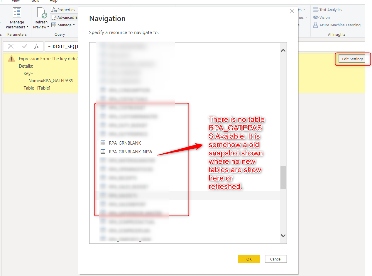 Expression.Error: The key didn't match any rows in... - Microsoft ...