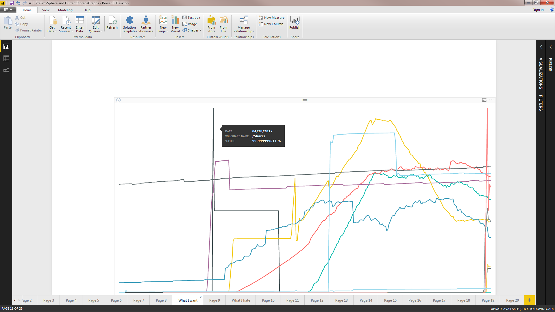 Mouse over a data point on a multi-line line graph... - Microsoft ...