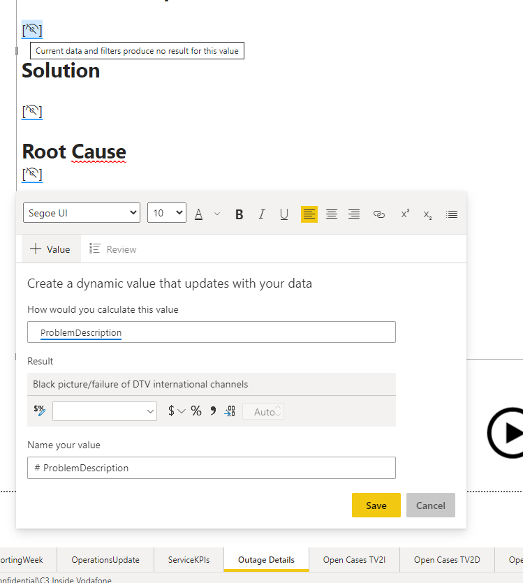 A specified value is not shown in the visual - Microsoft Fabric Community