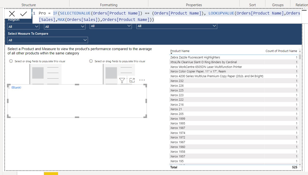 Return the highest selling product at default - Microsoft Fabric Community
