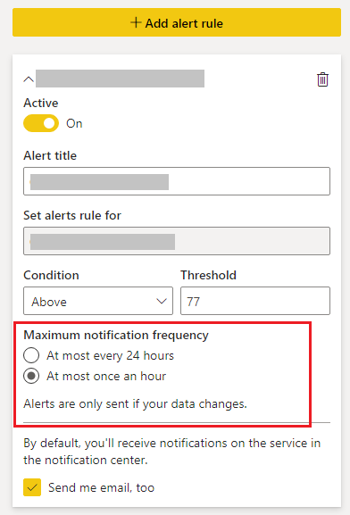 Email Alert for a Scorecard - Microsoft Fabric Community