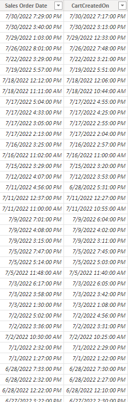 Solved: How to filter out same day with 2 datetime coumn - Microsoft ...