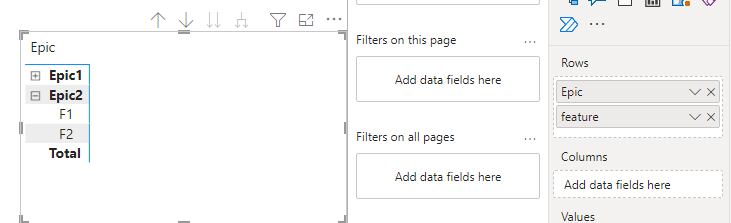 create a drill down in ADO report - Microsoft Fabric Community