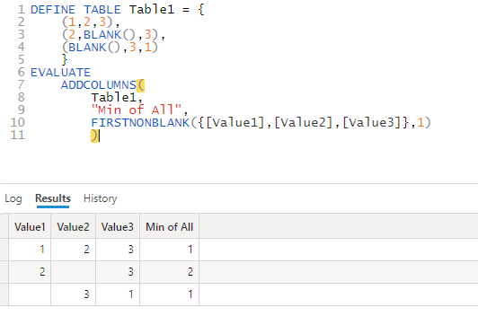 Solved: Re: MIN, exlude blanks - Microsoft Fabric Community