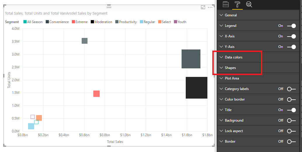 scatter chart play axis reverts data colors - Microsoft Fabric Community