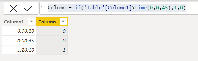 Solved: IF function with time column - Microsoft Fabric Community