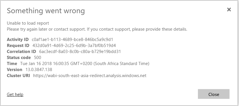 Power bi server unable to load reports - Microsoft Fabric Community