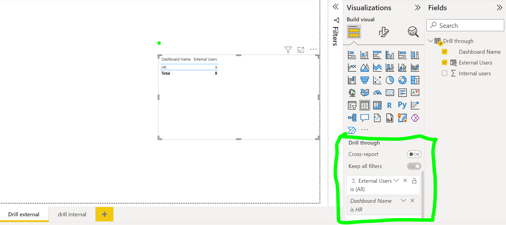 Drill through Stack Bar chart for New calculated C... - Microsoft ...