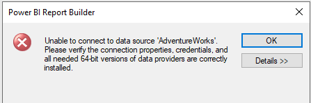 Unable to design query in report builder - Microsoft Fabric Community