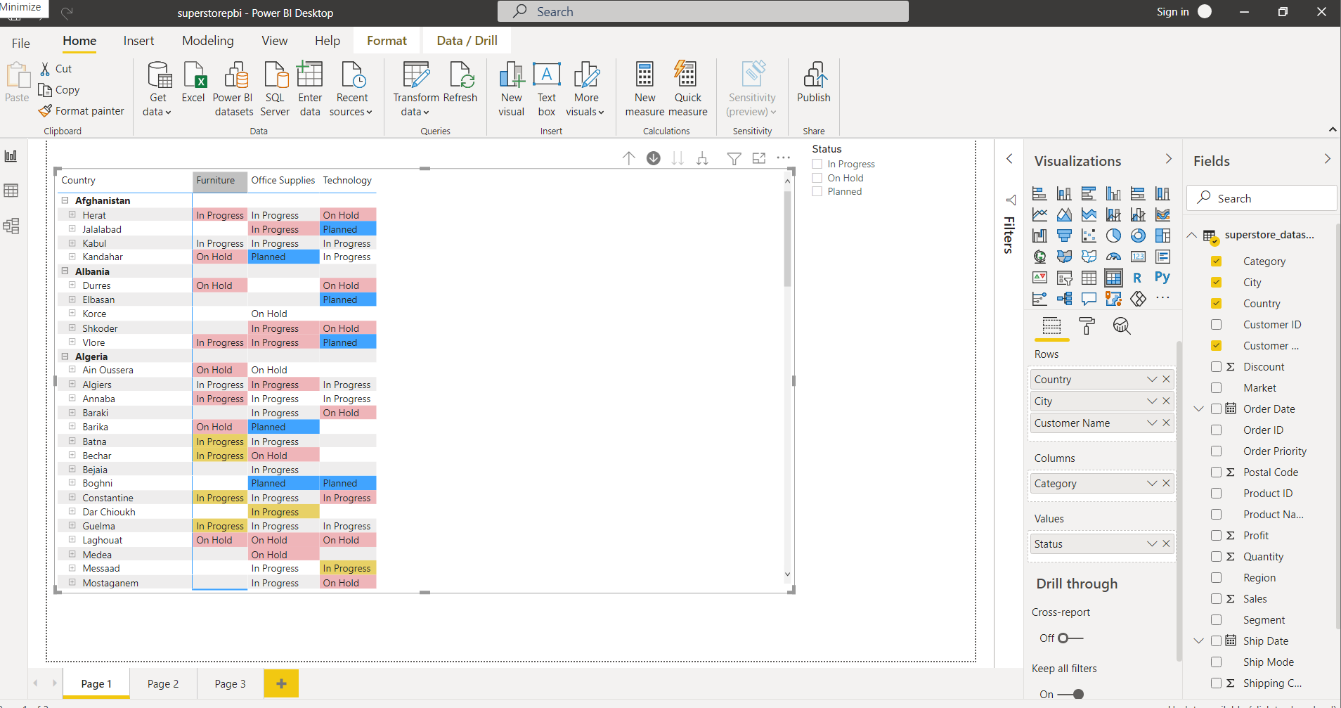 controlling drill up text values in matrix visual - Microsoft Fabric ...