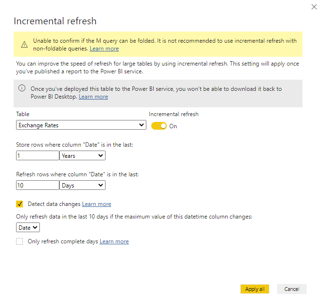 Incremental Refresh with data from web source - Microsoft Fabric Community