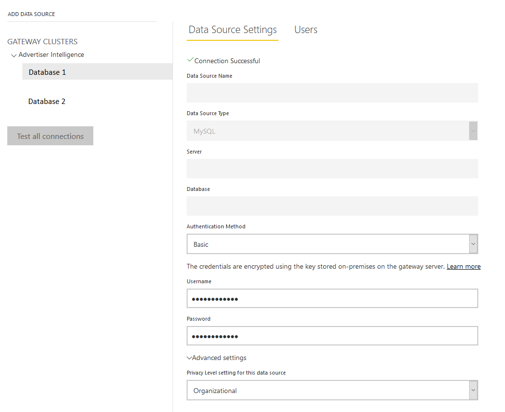 Gateway failing with mysql data sources - Microsoft Fabric Community