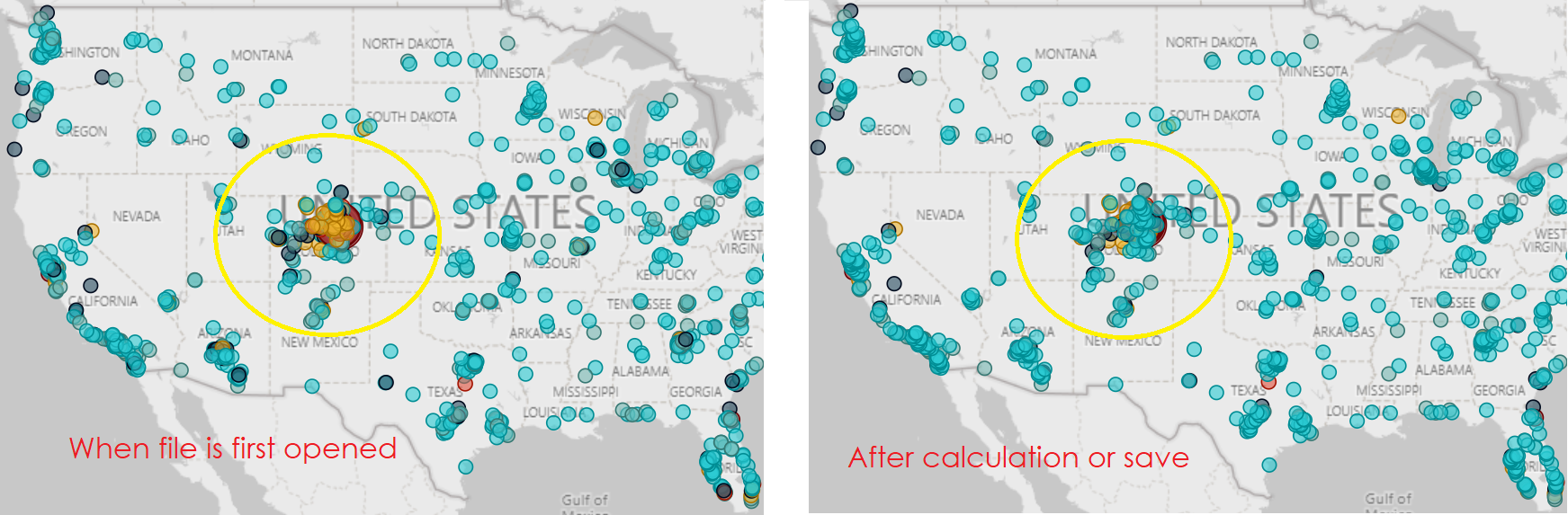 Map Conditional Formatting colors change layer ord... - Microsoft ...
