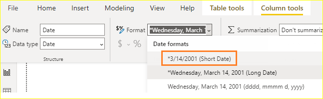 Date column - Microsoft Fabric Community
