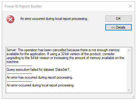 Solved: Report Builder can't handle my data - Microsoft Fabric Community