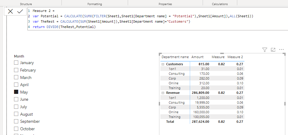 Solved: Row Percentages - Microsoft Fabric Community