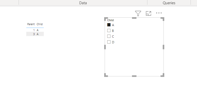 Filter Parent based on child selection - Microsoft Fabric Community