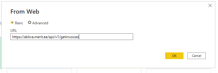 How to connect with web link, API key name and API... - Microsoft ...