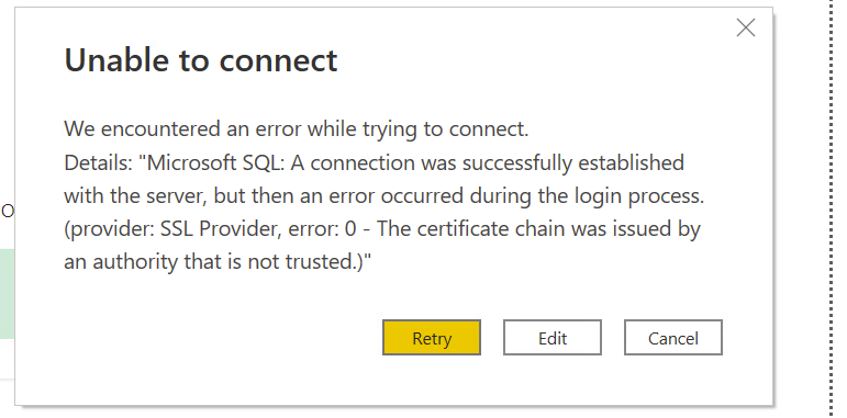 Solved: Connection issues with SQL - need a solution - Microsoft Fabric ...