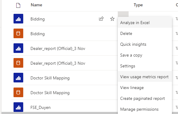 microsoft usage report power bi