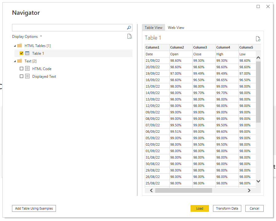 Solved: Get data from web with table inside table inside t ...