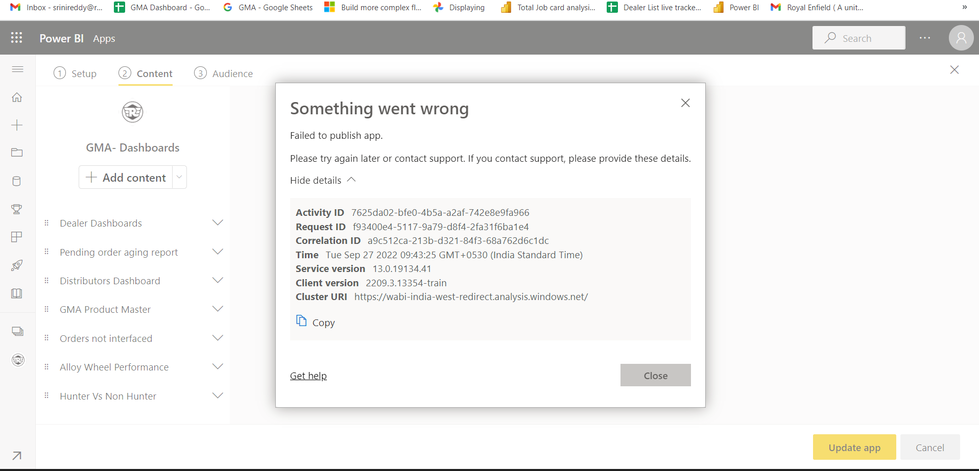 Power bi app update issue - Microsoft Fabric Community