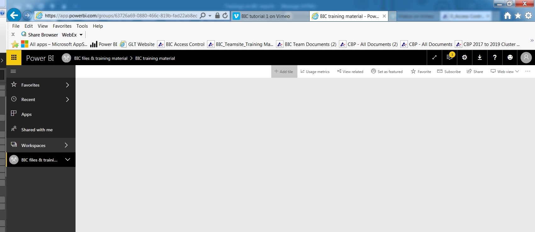 Pinning Tiles - browser does not respond - Microsoft Fabric Community