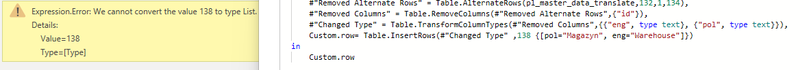 Solved: Insert rows advanced editor - Microsoft Fabric Community