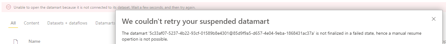 Power BI Datamart Not Refreshing - Microsoft Fabric Community