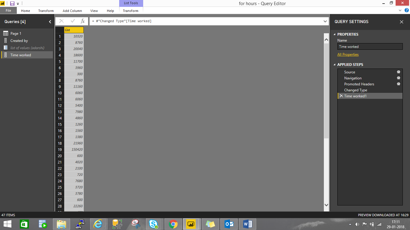 Solved: how to do sum of time column in power query - Microsoft Fabric ...