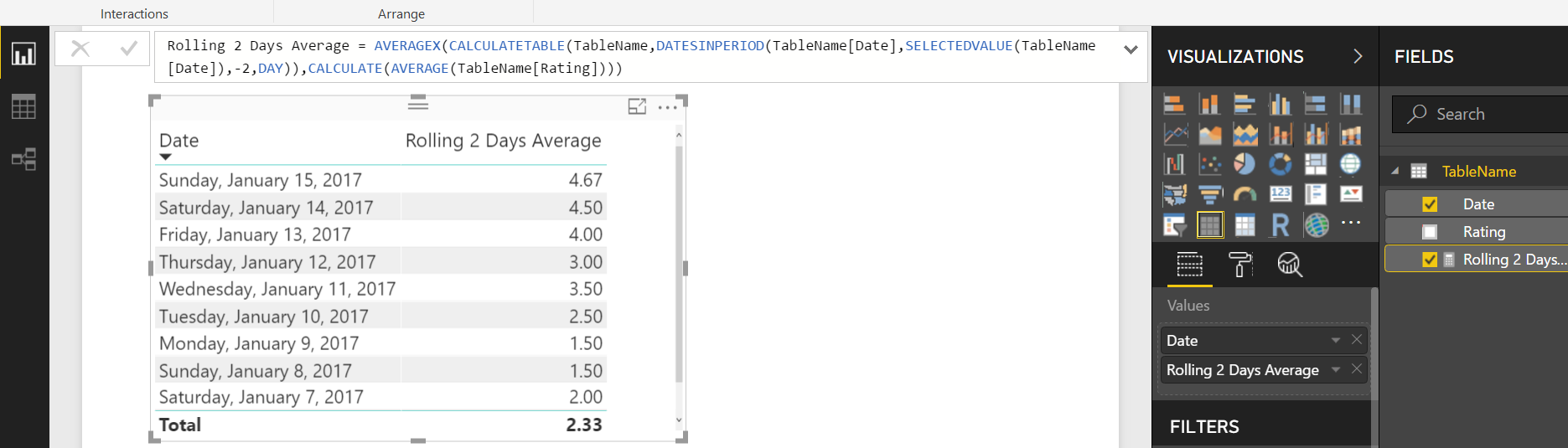 Solved: Need Help ! Moving Average over last 2 days - Microsoft Fabric ...