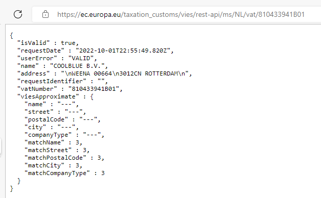 Solved: How to get a response from the VIES database API - Microsoft ...